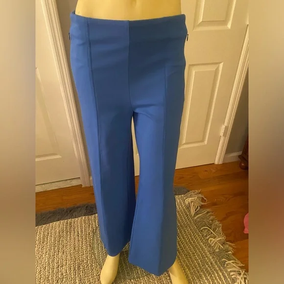 Loft Elegant Blue Women's Wide-Leg Pants a little stretch/ Size Small - Picture 4 of 6